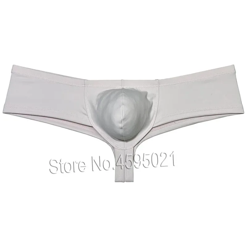 Cheeky Men's Micro Boxer Brief Brazilian Underwear Male Bikini Lingerie Beach Shorts Curvy Pouch Silky Low Rise High Leg Undies