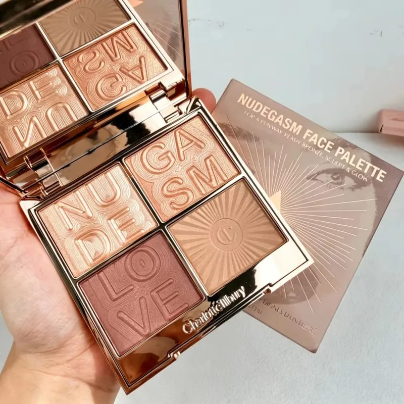 Charlotte Tilbury Setting Spray 16H Waterproof Weightless&Contour Wand Blendable Buildable&12Pan Eyeshadow Intensely Pigmented