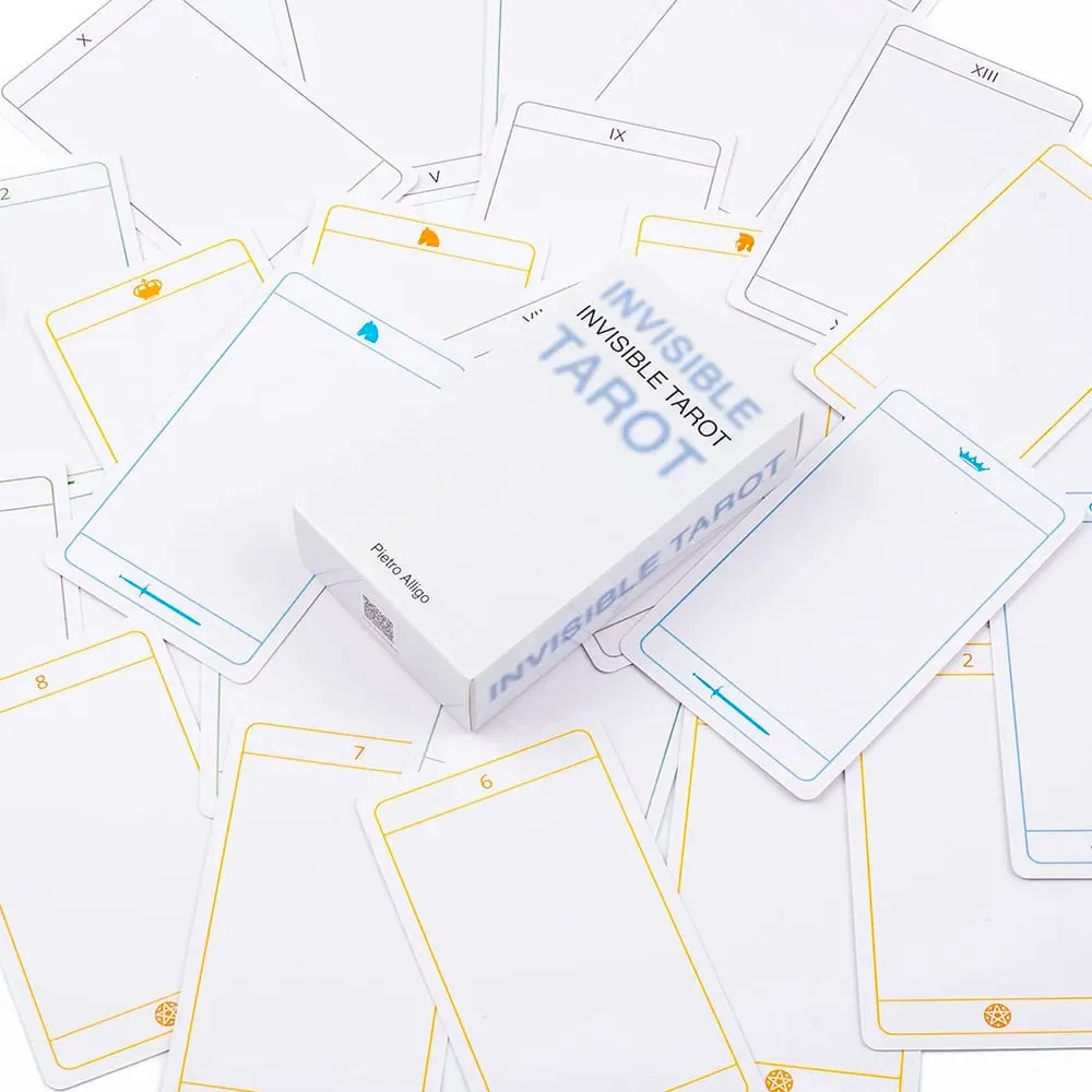 Invisible Tarot 78 tomme kort Lav dit eget tarotkort 10,3*6 cm Øv dig i din vision om det usynlige til familiefesten — image 6