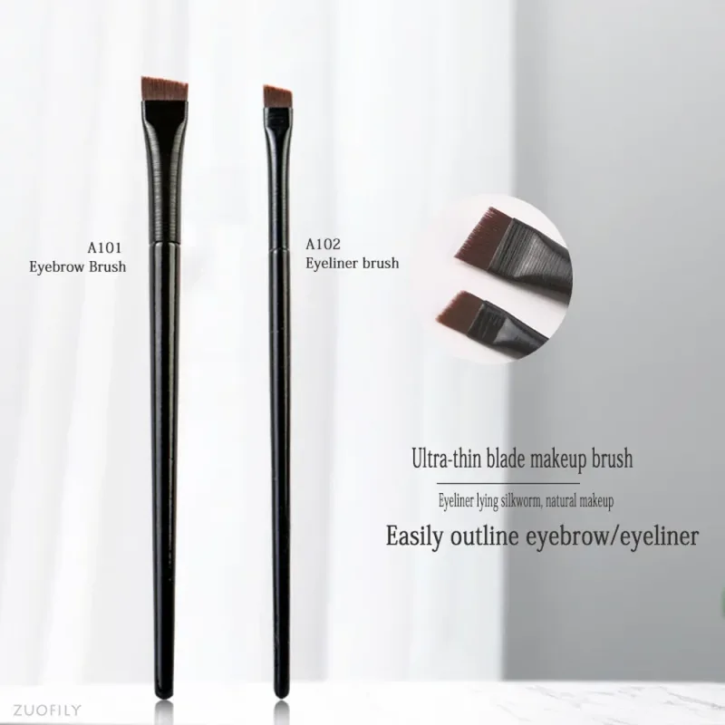 Makeup Brushes for Women Flat Fine Blade Eyebrow Contour Brush Eyeliner Brush Professional Liner Brow Cosmetic Beauty Tools — image 5