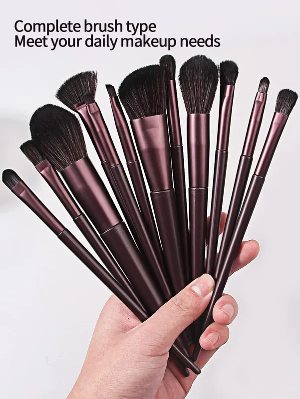 12Pcs Pink Makeup Brush Set Make Up Concealer Blush Powder Brushes Eye Shadow Highlighter Foundation Brush Cosmetic Beauty Tools — image 13