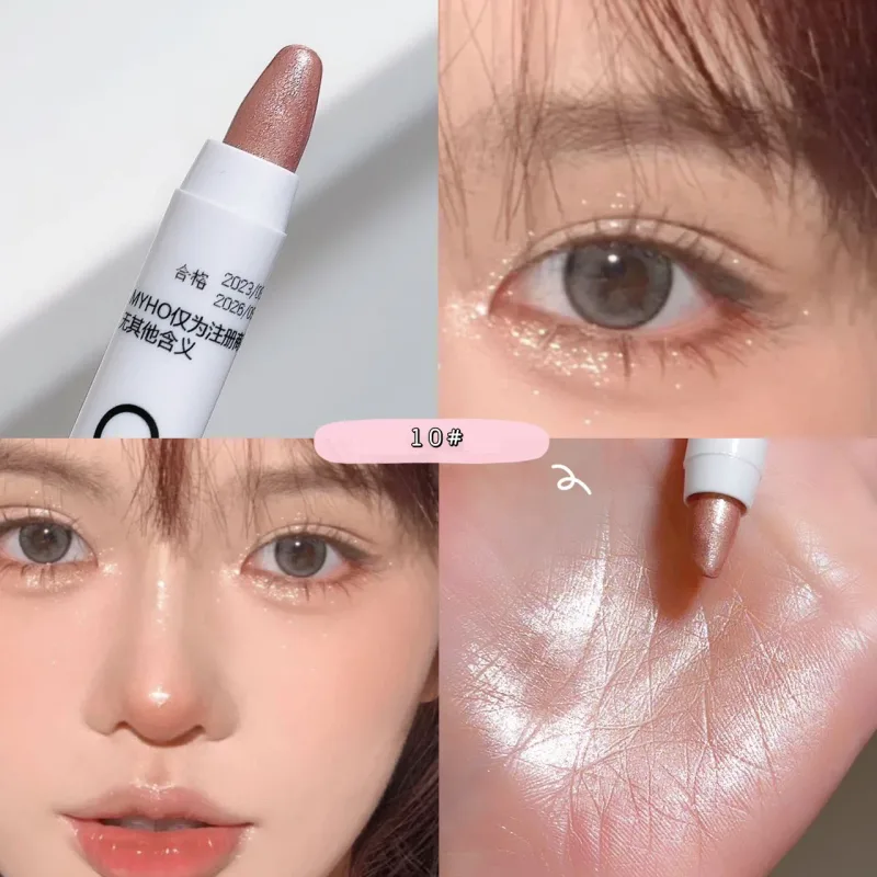 White Eyeliner Shiny Glitter Eyeshadow Stick Eyeliner Pen 13 Colors Matte Blue Purple Pink Eye Liner Makeup Brighten Silkworm — image 10