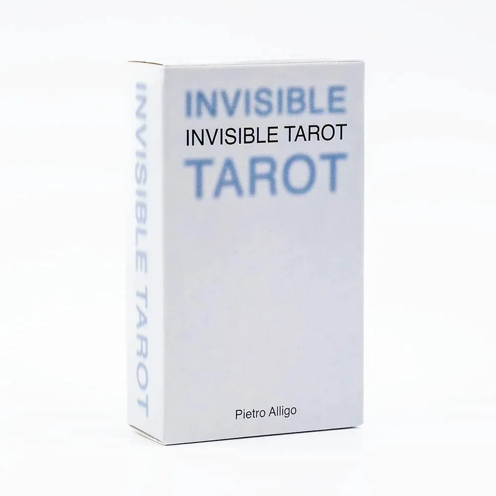 Invisible Tarot 78 tomme kort Lav dit eget tarotkort 10,3*6 cm Øv dig i din vision om det usynlige til familiefesten