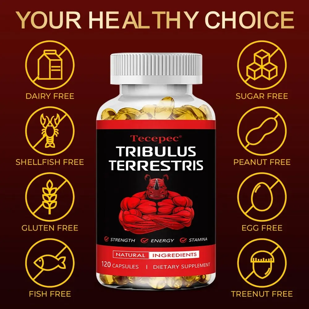 Tribulus Terrestris Extract Capsules - with Maca Ashwagandha - Energy Endurance & Natural Energy Non-GMO — image 6