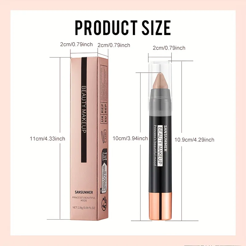 7-color waterproof eye shadow stick pearlescent matte treatment to create a natural and lasting eye makeup flash. — image 4