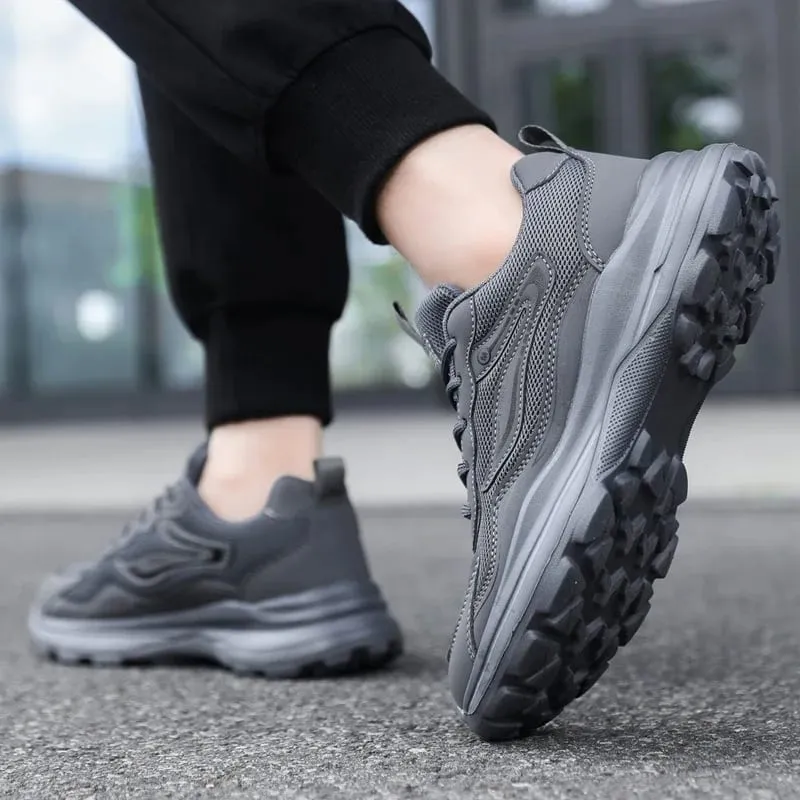 Men's Summer Sports Shoes Versatile Mesh Breathable Comfortable Walking Shoes for Man Outdoor Soft Sole Casual Running Sneakers
