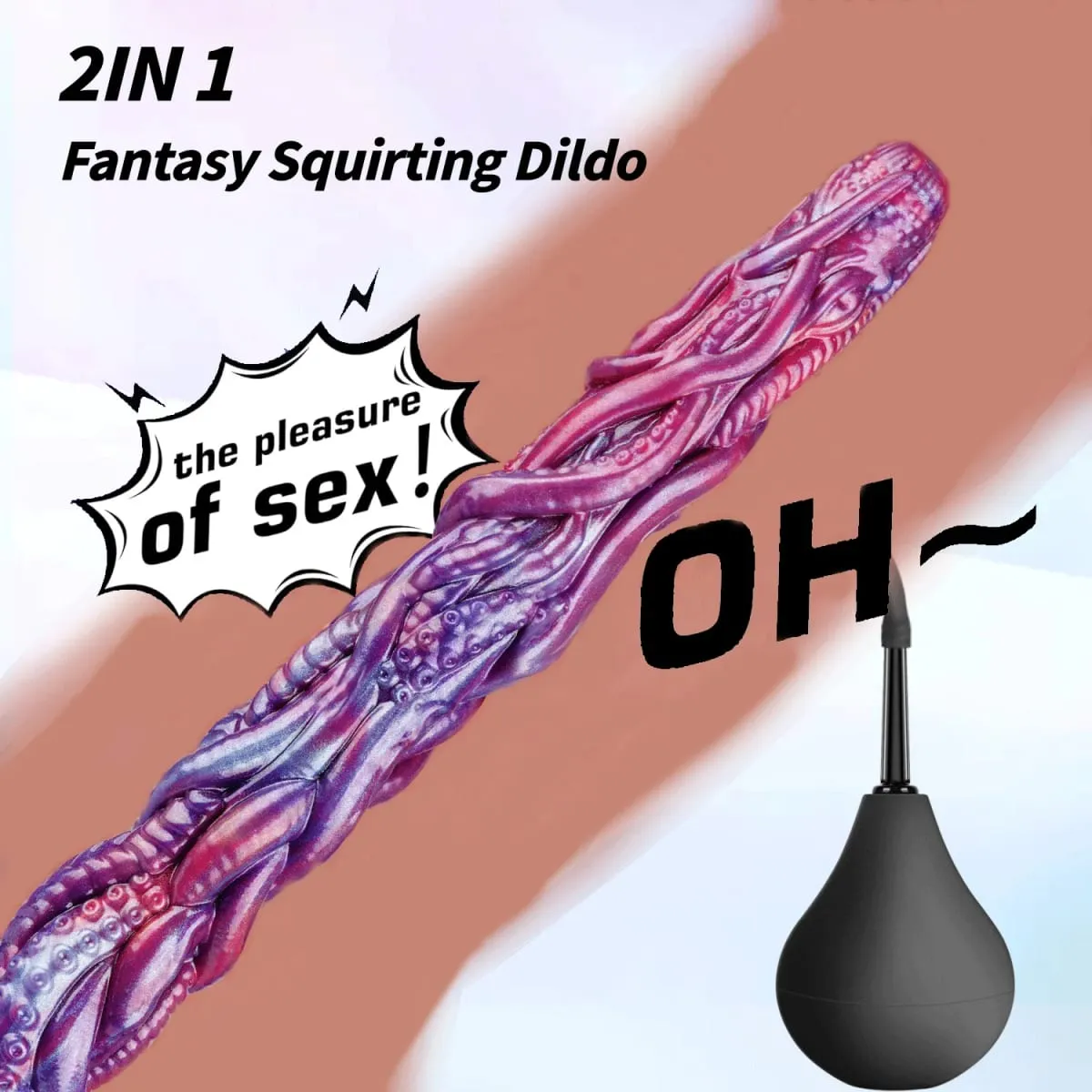 Gode d'éjaculation de tentacules de poulpe Extra-Long monstre Dick Plug Anal éjacule pénis Buttplug jouets sexuels pour adultes pour hommes femmes BDSM — image 2