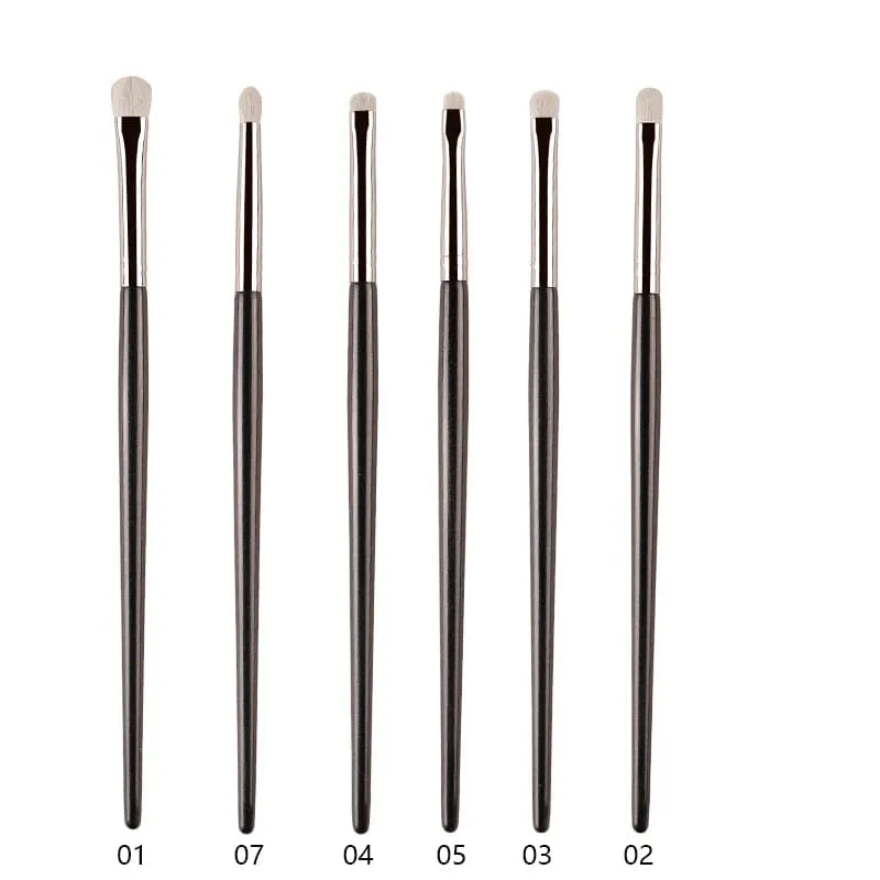 1pc White Pony Hair Eyeshadow Makeup brushes Small Smudge Precision Crease Detail Bevel Eye Shadow Make up brush Liner Lip — image 11