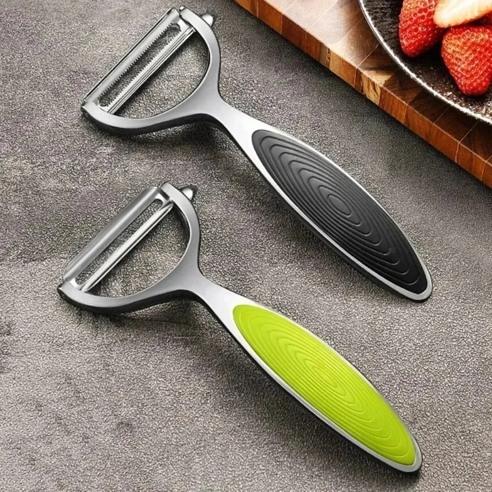 304 Stainless Steel Vegetable Peeler Potato Peeler Multi-function Carrot Grater Fruit Tools Kitchen Accessories Cuisine Pelador — image 5
