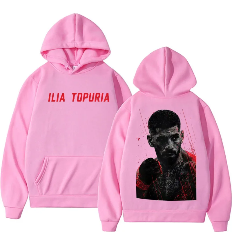 Ilia Topuria El Matador sudaderas con capucha gráficas Vintage ropa de hombre sudaderas estéticas de violencia jerséis casuales de lana ropa de calle — image 11