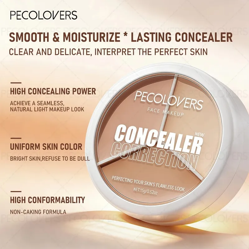 6PCS Face Set Liquid Foundation+concealer+pre Makeup Primer+makeup Tools Perfect Foundation Full Set of Face Cosmetics — image 4