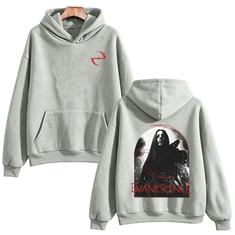 Sanctuary Logo Hoodie Evanescence Rock Band Pullovers Fashion Unisex High Street Sweatshirts Casual Long Sleeve Loose Streetwear