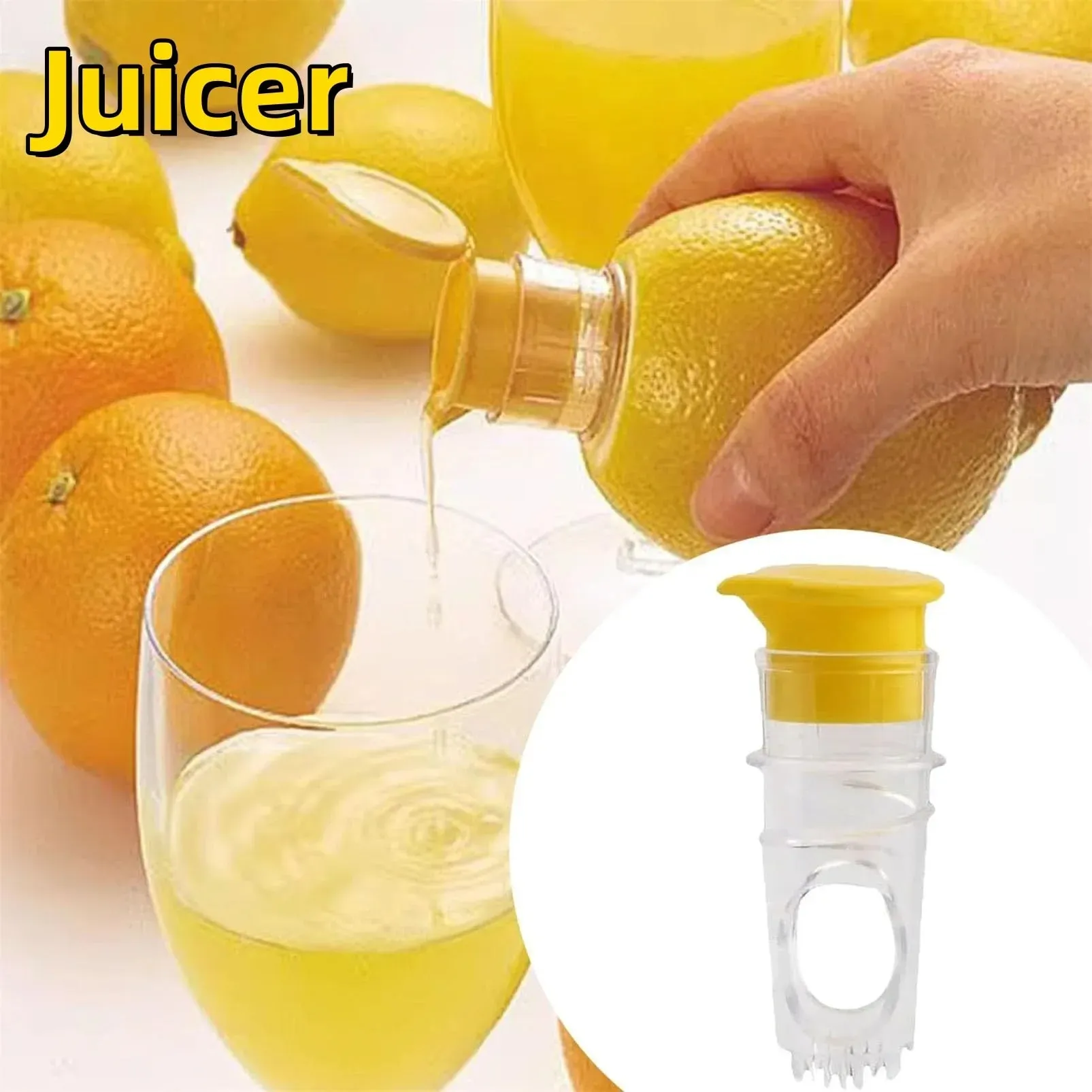 NEW Plastic Manual Citrus Juicer Mini Lemon Juicer Orange Squeezer Easy Juice Extractor Freshness Preserving Kitchen Sttuff — image 1