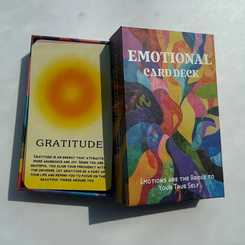 Emotional Card Deck Support Personal Growth And Inner Peace Oracle Card Games 12x7cm 56-Cards — image 3