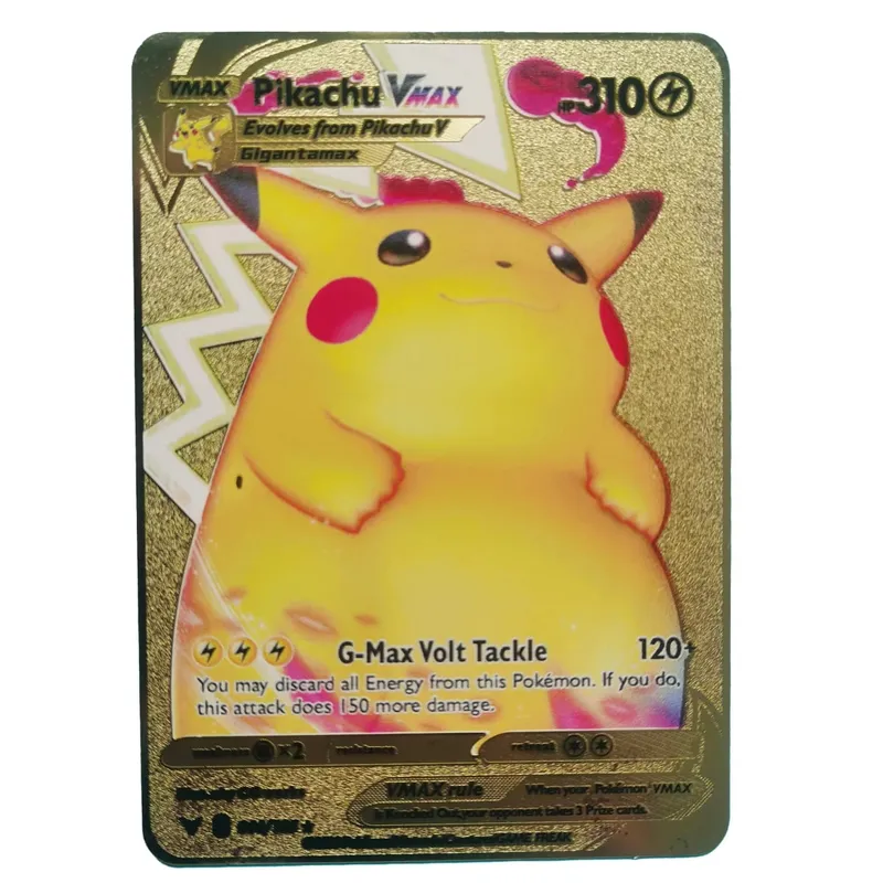 Van Gogh Museum Pokemon English Metal Card Anime Pikachu Charizard Mewtwo Shiny Letters Game Collection Card Kids Toy Gifts — image 11