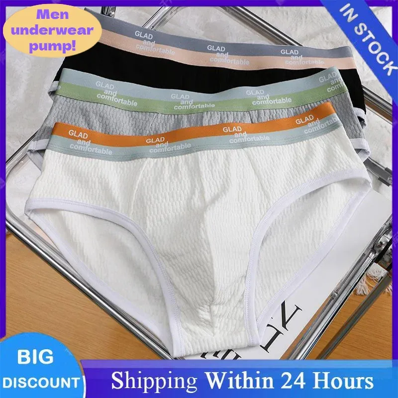 Novedad de verano, calzoncillos de algodón de Color sólido para hombre, ropa interior fina transpirable minimalista, bañadores de moda, calzoncillos de Bikini para hombre — image 10
