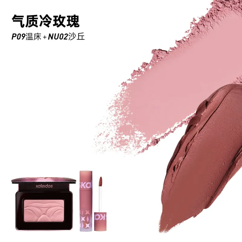 Kaleidos Makeup Set Colorful Matte Storm Bird Four Color Eye Shadow Matte Liquid Lipstick Lip Cream Kit