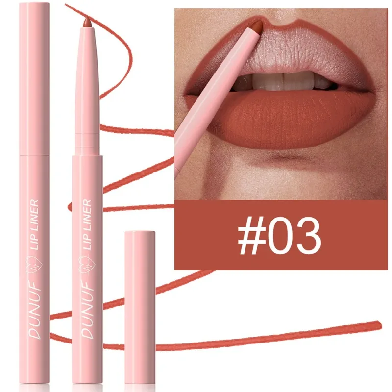 Multi Color Matte Lip Liner Crayon Velvet Waterproof Lip Pencil for Outline & Fill Lips Long Lasting Non Stick Lip Makeup