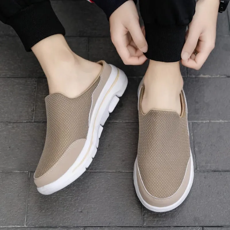 2024 Men Slippers Summer Breathable Home Indoor Slippers Men Thick Bottom Slides Fashion Couple Walking Shoes Chanclas Hombre — image 3