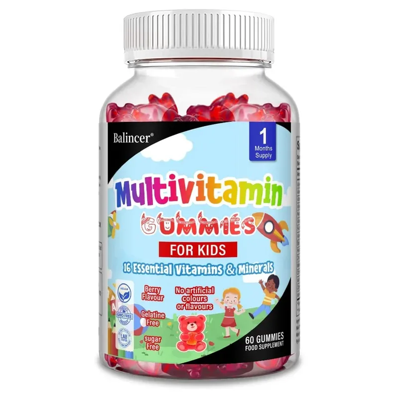 Kids Multivitamin Gummies - 16 Essential Vitamins and Minerals - Supports Healthy Growth & Development
