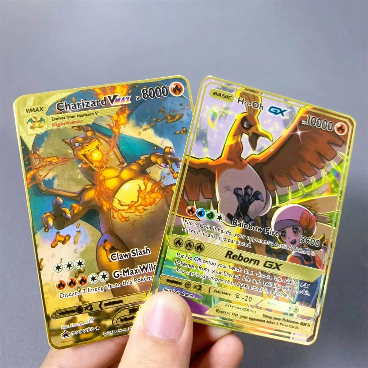 ภาษาอังกฤษโลหะการ์ด Pokemon DIY Arceus Mewtwo Charizard Pikachu เหล็กเงา Pokémon GX Vmax EX เกมคอลเลกชันเด็กการ์ดของเล่นของขวัญ — image 3
