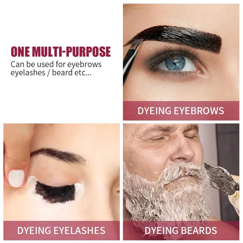 Eyelash Eyebrow Dye Tint Kit Mascara Lift Tinting Tattoo Eyes Makeup Tools Keep 60 To 80 Days