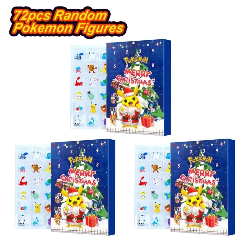 Pokemon Figure Christmas Halloween Advent Calendar Gift Kawaii Pikachu Anime Figural Action 24Pcs Set Model PVC Toys — image 8