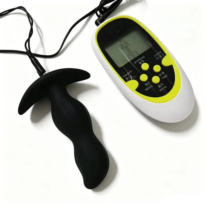 Electric Shock Silicone Anal Plug Prostate Massage Metal Nipples Clips Breast Sucker Pumps Sex Toys for Women Men Adult Games — image 2