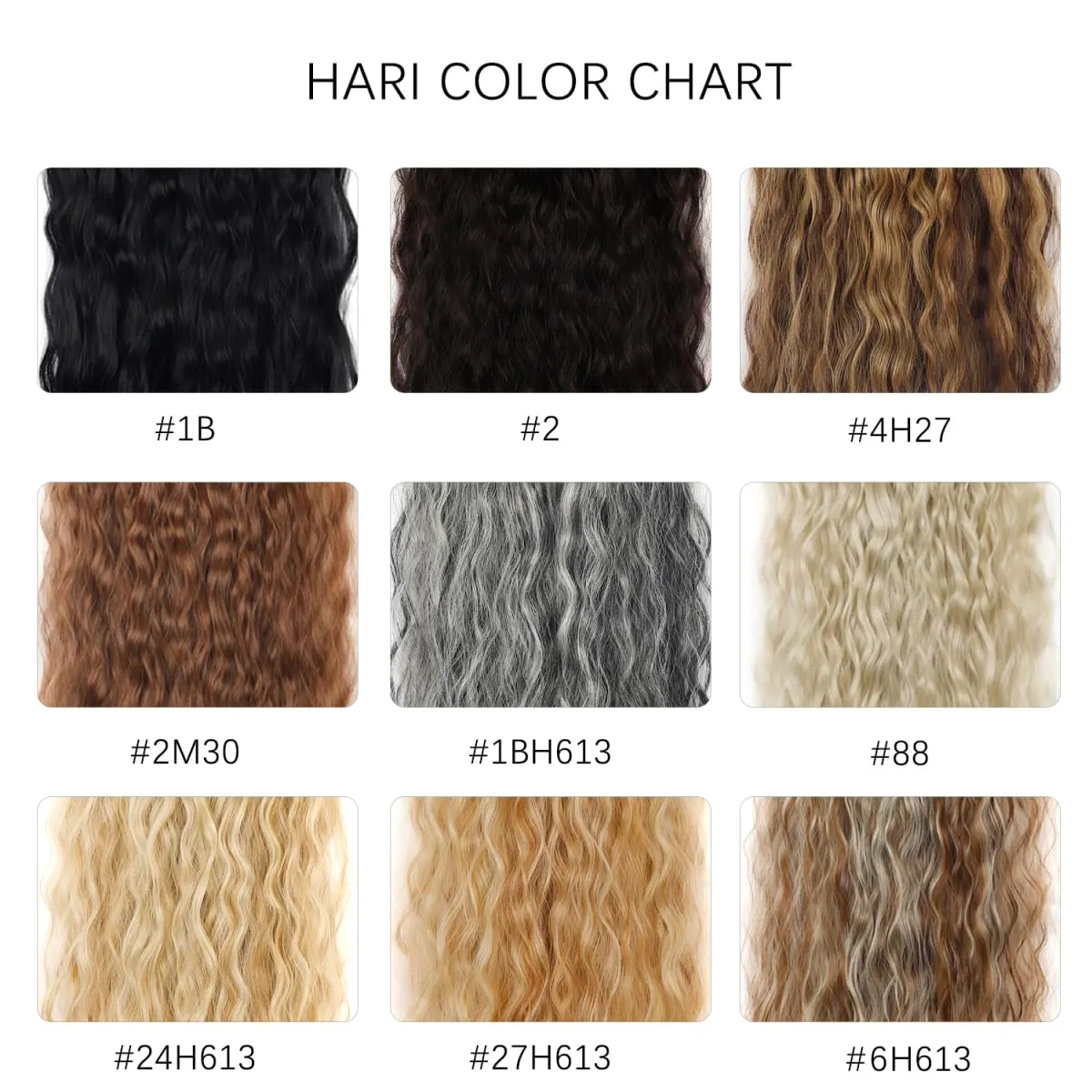 Clip In Hair Extensions 6PCS Set Curly 20inch Long Synthetic Clip On Hairpiece Corn Wavy Style For Women Girls Daily Party — image 7