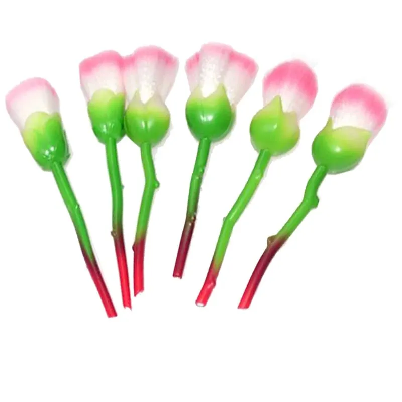 6pcs Rose Flower Shaped Makeup Brushes Set Face Foundation Colour Powder Eye Shadow Cosmetic Blush Pincel Maquiagem — image 5