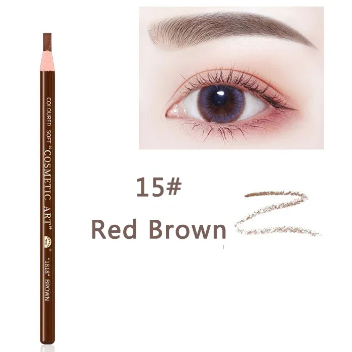10pcs Brand Hengsi Pull Peel Eyebrow Pencil Brown Black Waterproof Eyebrow Enhancement Wholesale Cosmetics Long Lasting Beginner — image 12