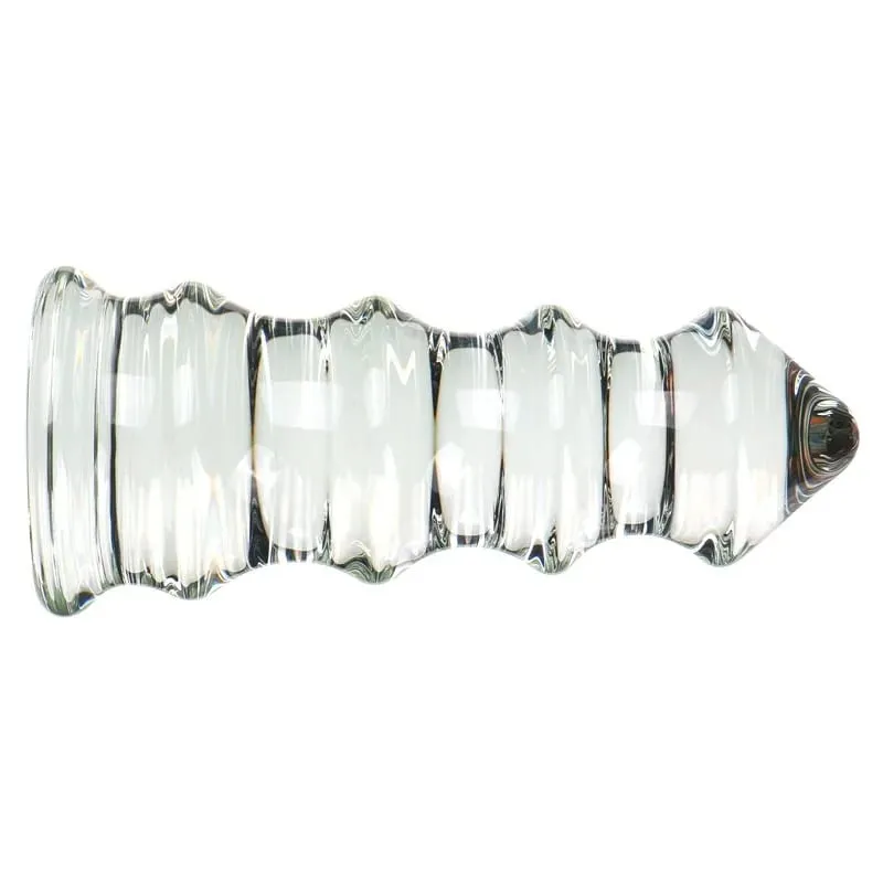 Pagoda Transparent Glass Anal Plug G-spot Stimulation Massage Stick for Women Adult Sex Toy Prostate Massage Masturbator for Man — image 3