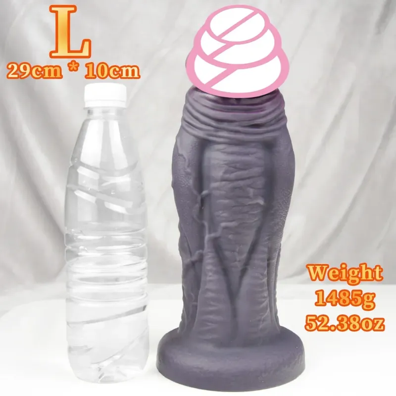 Großer weicher Dildo, superweicher Silikon-großer Penis mit Saugnapf, flexibles G-Punkt-Sexspielzeug für Frauen, Männer, Lesben — image 10