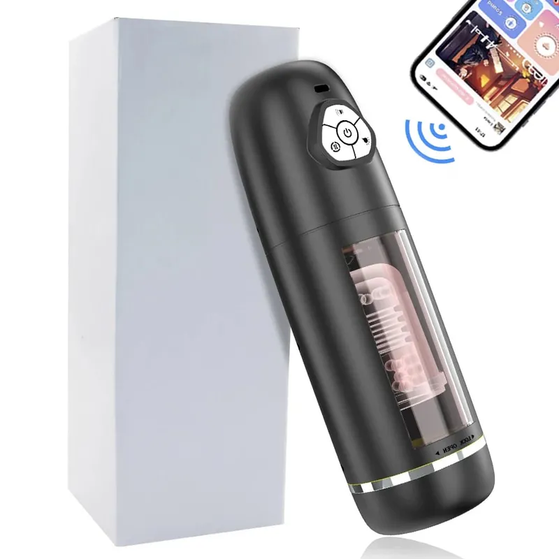 Fully automatic clamping and suction airplane cup suitable for male masturbation penis extension time trainer adult product