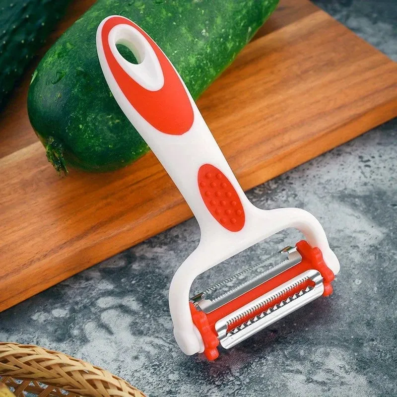 1 Peeler Three in One Rotating Stainless Steel Blade Suitable for Vegetable Carrot and Fruit Peelers — image 11