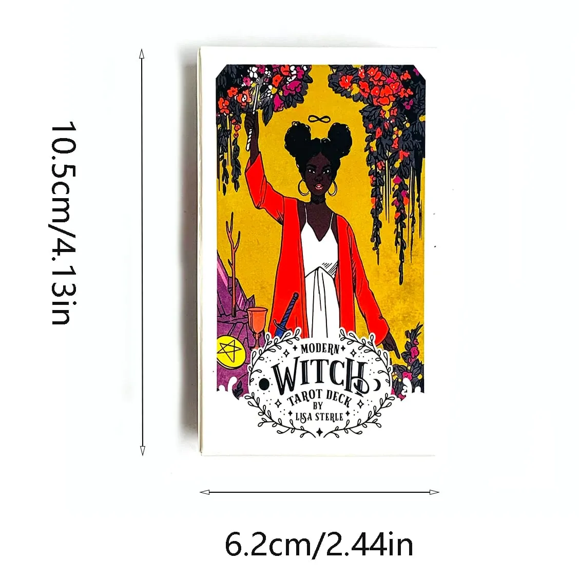 Modern Witch Tarot Deck 78 Cards English Version Divination Board Game Cards Game Spiritual Guidance Tarot Deck for Beginners