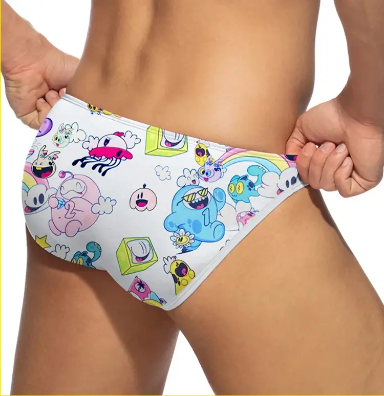 3PCS Hot Sale Modal Graffiti Printed Sexy Man Brief Underwear Men Underpant Quick Dry Slip Panties Jockstrap Men's Briefs Gaysex — image 20