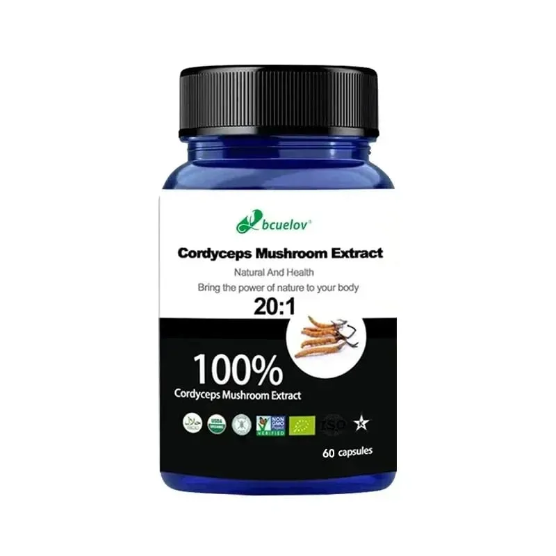 Pure Cordyceps Mushroom Extract Supplement - Improve Energy Respiratory Immune Kidney Health Support Vegetarian Capsules — image 8