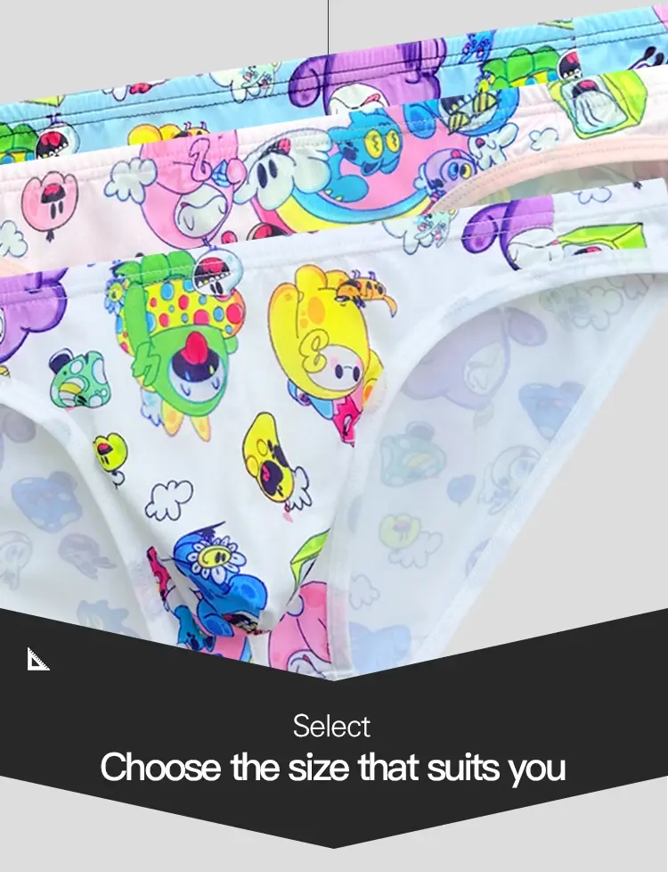 3PCS Hot Sale Modal Graffiti Printed Sexy Man Brief Underwear Men Underpant Quick Dry Slip Panties Jockstrap Men's Briefs Gaysex — image 10