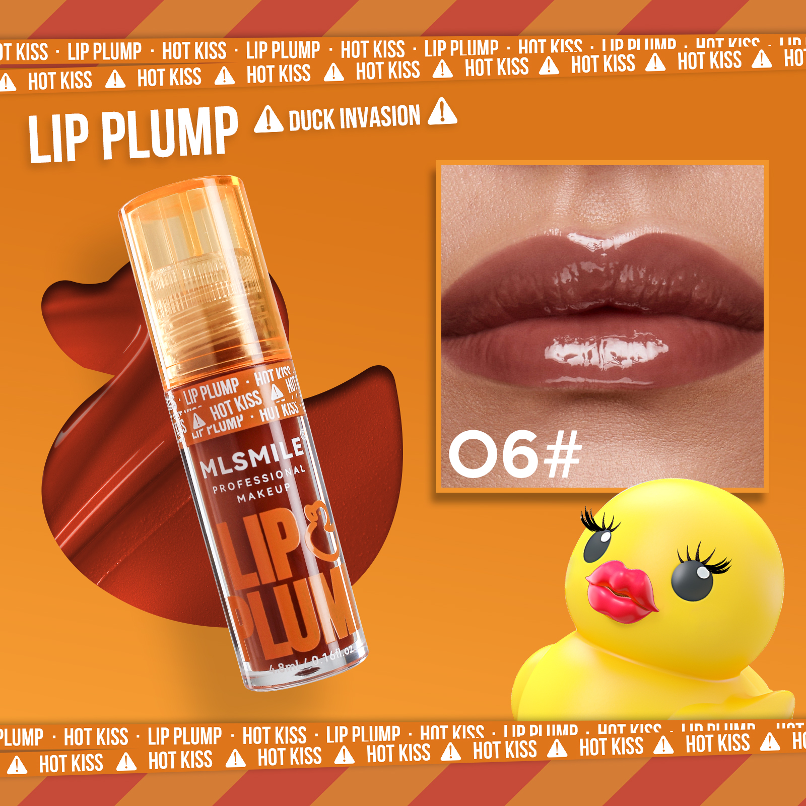 Duck Lip Plump Lip Oil Moisturizing Lip Gloss Mirror Water Nature Long-Lasting Gloss Pearl Lip Glaze Set — image 8