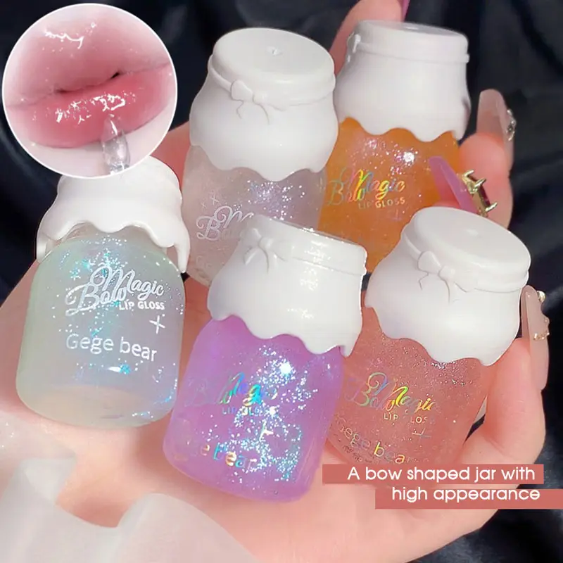 Butterfly shaped milk can lip balm moisturizes and moisturizes the mirror surface with a shimmering and pouty lips — image 2