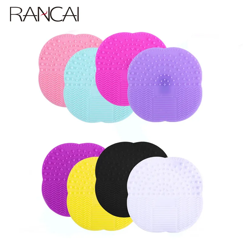 1Pcs Small Size Silicone Sucker Brush Cleaning Mat Make up Brush Cleaner Cosmetic Clean Tools For Makeup Brushes — image 1