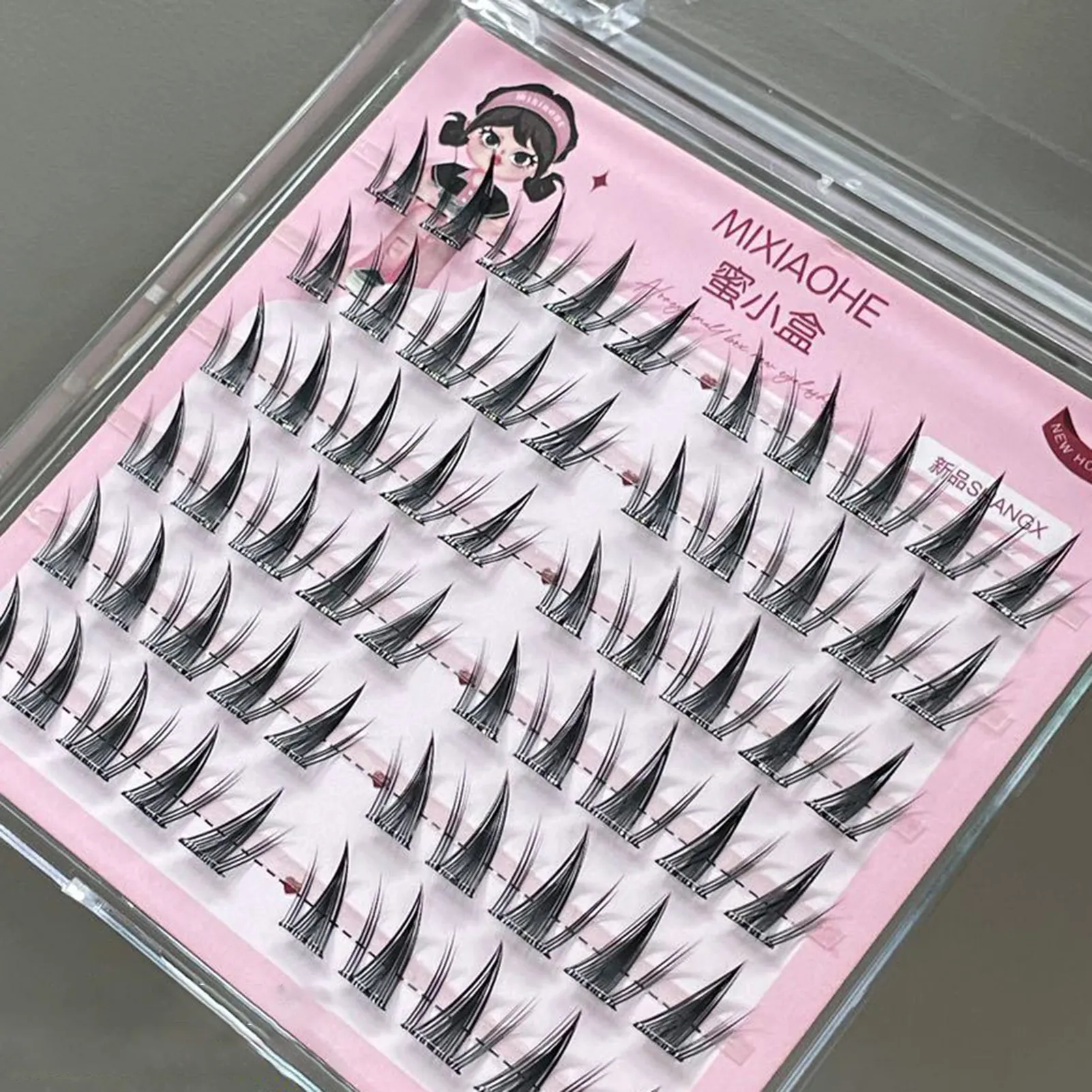 Natural DIY Lash Extension Manga Korean Style 11-13mm DIY W Shaped Cluster Segmented Lashes for Eye Makeup Eyelashes Supplies — image 2
