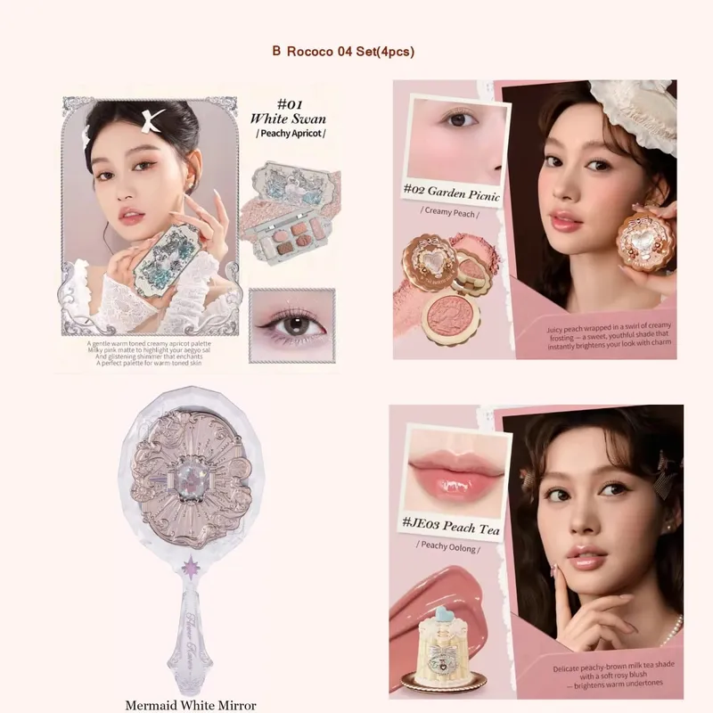 Flower Knows Full Makeup Set Strawberry Rococo Glitter Matte Lipgloss Blush Power Velvet Lipstick Kit Perfume Sets — image 13
