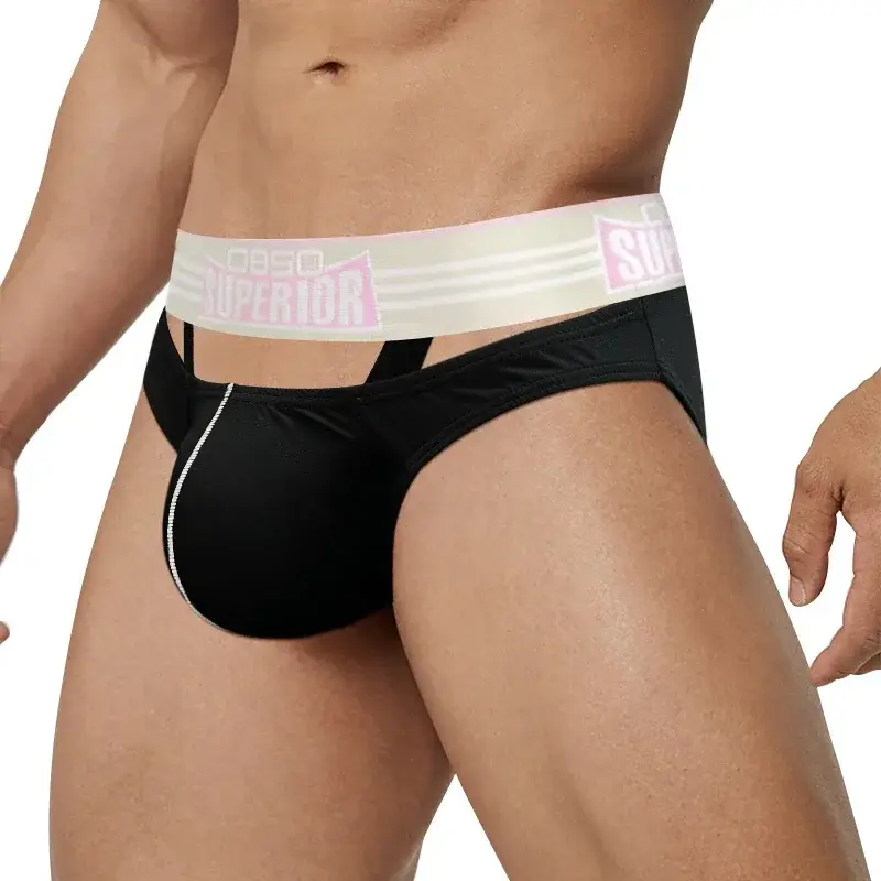 Men's Underwear Men Sexy Briefs Jockstrap Pouch Cuecas Man Cotton Sissy Panties Thongs Male Underpants Gay Slip Homme Srting — image 4