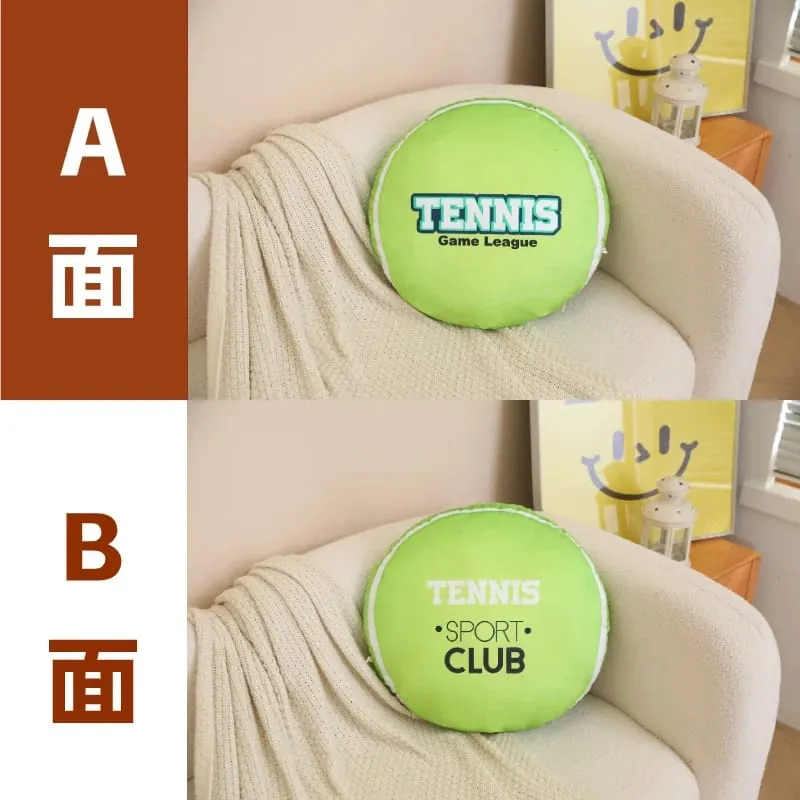 48cm Sports Ball Plush Pillow Stuffed Soft Seat Cushion Decorative Volleyball Rugby Table Tennis Basketball Golf Billiards Gift