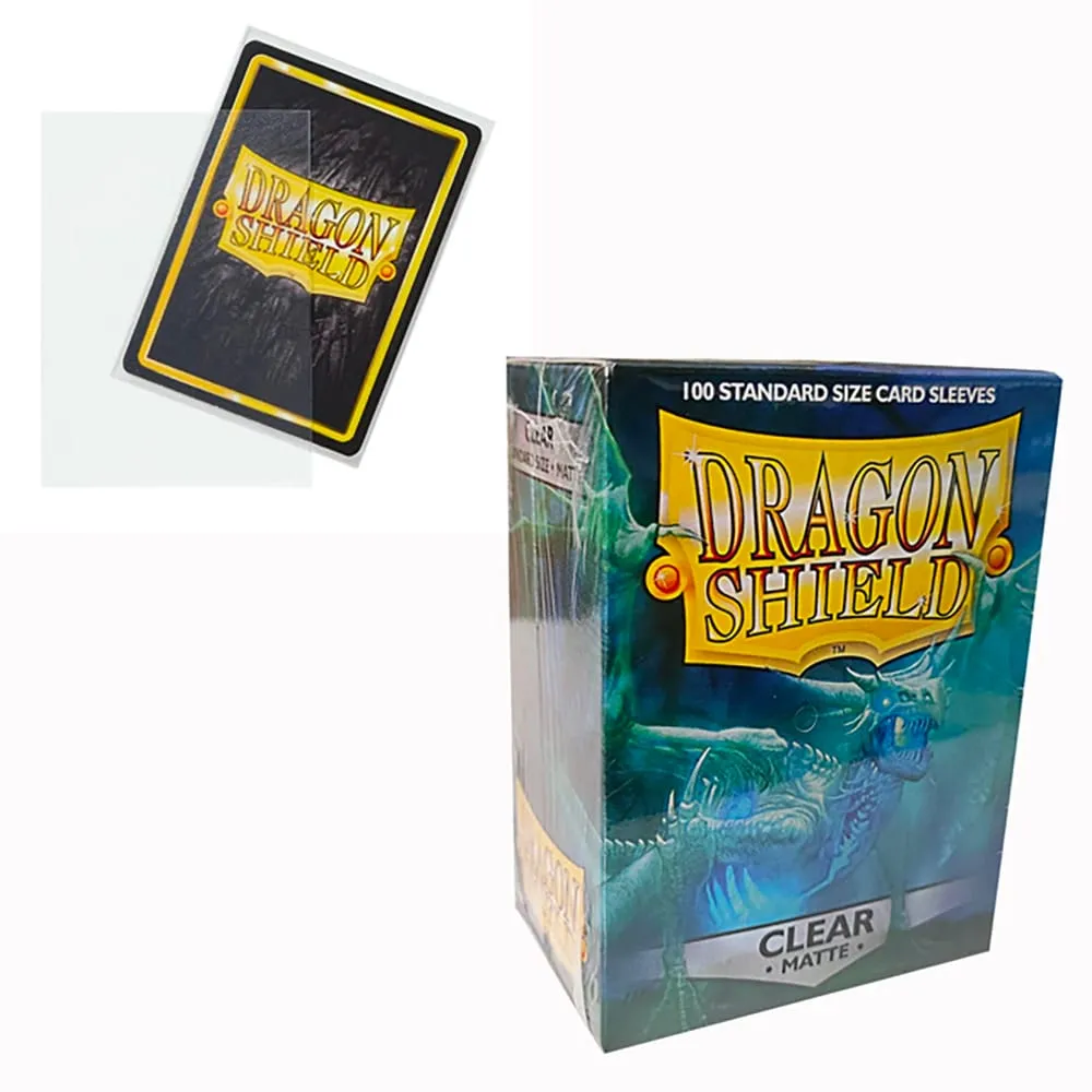 100 Stück/Karton, Standardgröße, Dragon Shield, neue Hüllen, 63 x 88 mm, durchsichtige, mattierte Kartenhüllen für MTG/PKM-Brettspielkarten — image 3