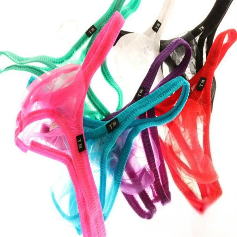 Cuecas masculinas de malha pura brilhante, alta elasticidade, bolsa em u, cintura baixa, grande capacidade, roupa íntima triangular — image 3