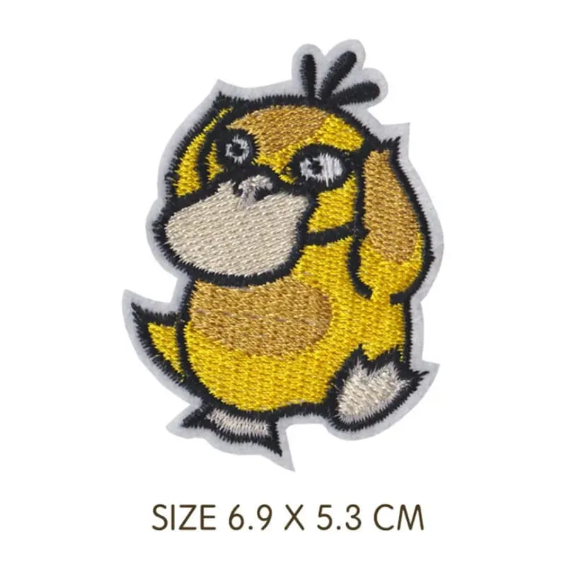 HOT 40 Style Snorlax Iron On Patch Embroidered Clothes Patches Cartoon for Clothing Kid Umbreon Cloth Stickers Garment Appliqués — image 20