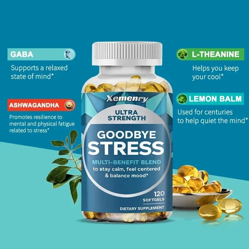 Stress Relief Capsules with GABA L-Theanine Gluten-Free and Non-GMO — image 4